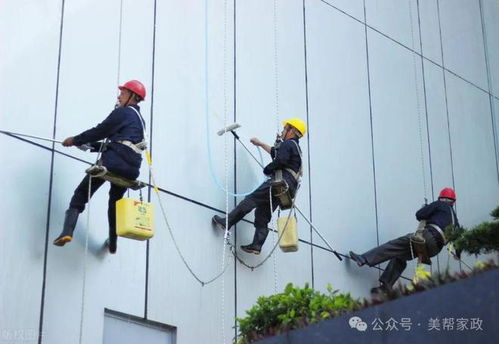 高空外墙清洗 城市美容师的风险与坚守
